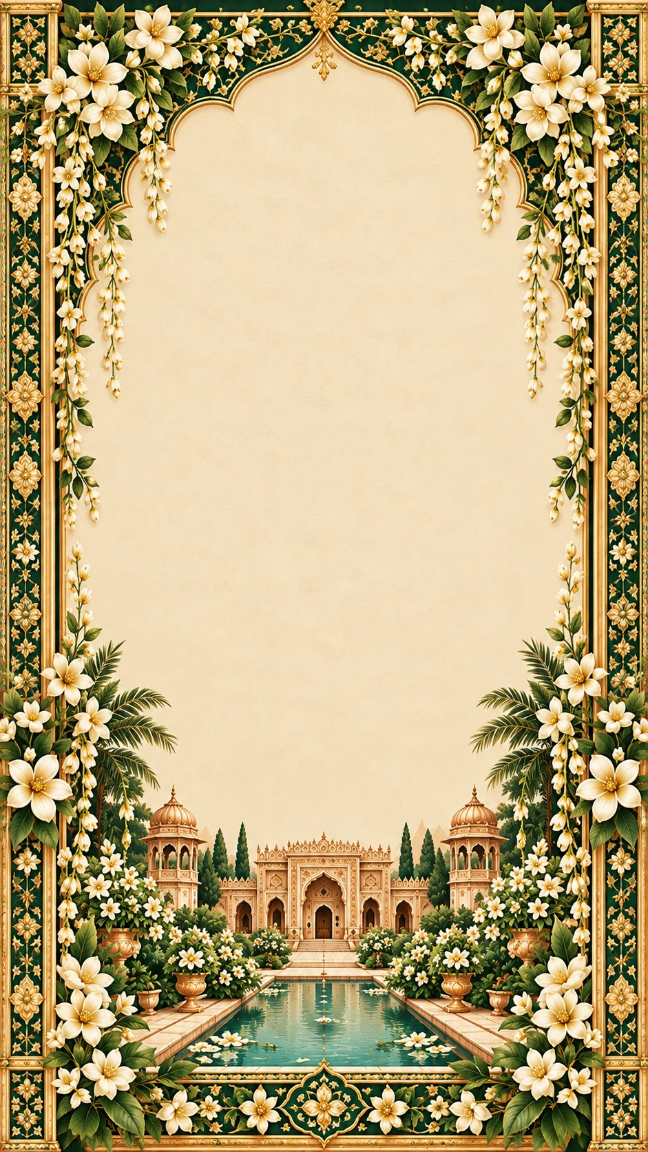 Gulzar wedding invitation on a phone