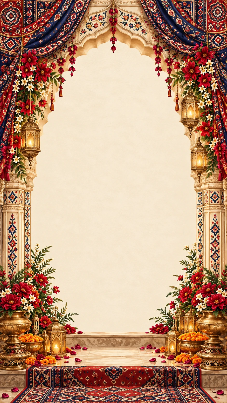 Mehfil wedding invitation on a phone
