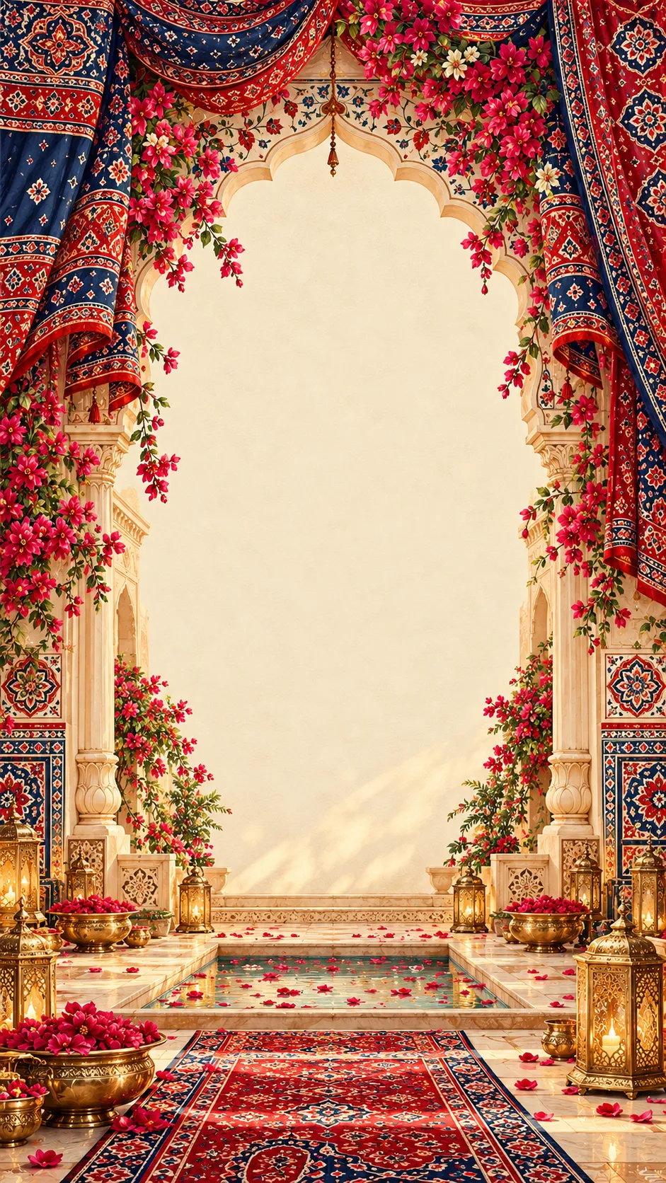 Raunaq wedding invitation on a phone